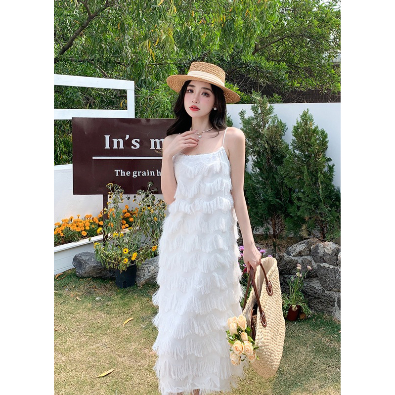 Đầm Dây Tầng Tua Rua