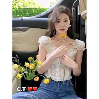 Áo tay bèo tiểu thư qccc