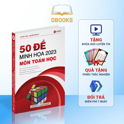 Sách Ôn Toán 50 Đề Thi Tốt Nghiệp thpt quốc gia 2023 Dbooks