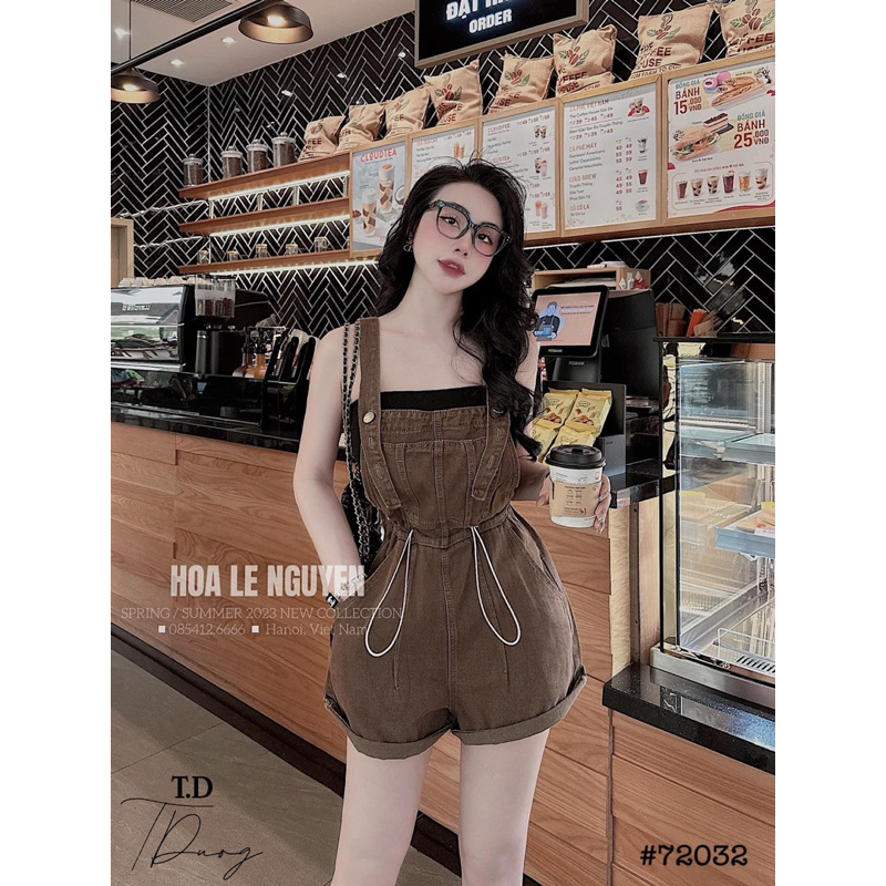 QUẦN SÓC YẾM BÒ RÚT EO NÂU- XANH ĐẬM- XANH NHẠT