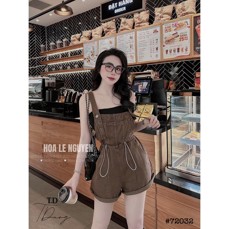 QUẦN SÓC YẾM BÒ RÚT EO NÂU- XANH ĐẬM- XANH NHẠT