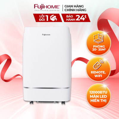 Điều hòa di động nhập khẩu FUJIHOME PAC12 Máy lạnh đứng 12000BTU làm lạnh nhanh - Dễ di chuyển