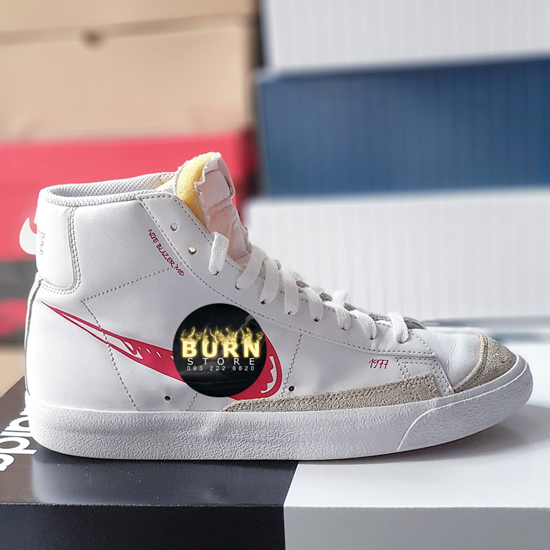 Giày Blazer Mid 77 Sketch Red, size 40, real 2hand
