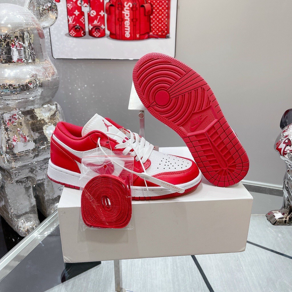 Giày thể thao JD1 đỏ thấp,cam, milan, hồng kem chảy,Giày sneaker nam nữ siêu hot dễ phối đồ - Hàng chuẩn