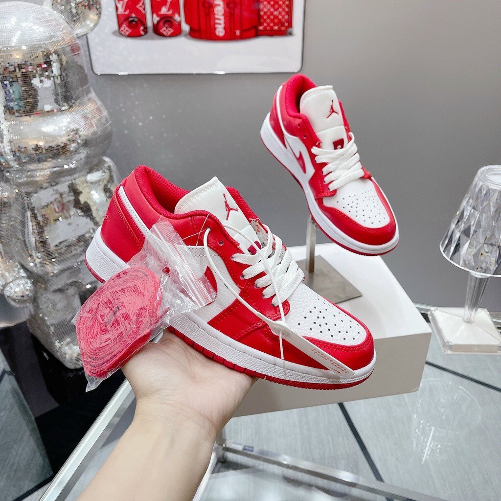 Giày thể thao JD1 đỏ thấp,cam, milan, hồng kem chảy,Giày sneaker nam nữ siêu hot dễ phối đồ - Hàng chuẩn