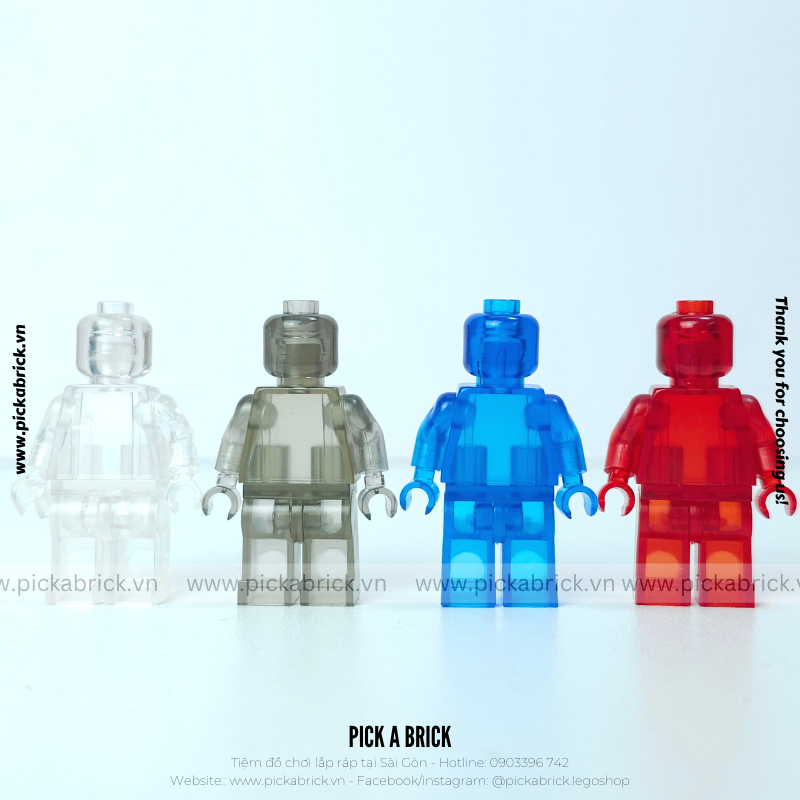 Minifigures màu trơn 40 màu  - Đồ chơi lắp ráp xếp hình mô hình nhân vật mini minifigures MOC
