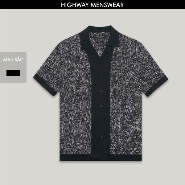 Áo sơ mi ngắn tay nam họa tiết mềm mịn Highway (Menswear) Cassel