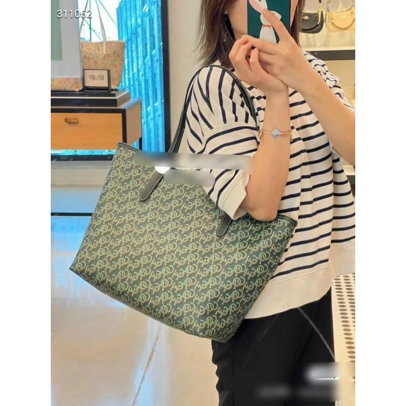 TÚI COACH City Tote With Coach Monogram Print
