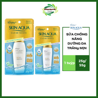 Sữa Chống Nắng Dưỡng Da Trắng Mịn Tối Ưu Sunplay Skin Aqua Clear White SPF50+ PA++++ 25g/55g
