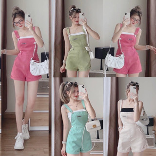 Set yếm quần siêu xinh lót bra cotton đủ màu pastel đáng yêu st7092
