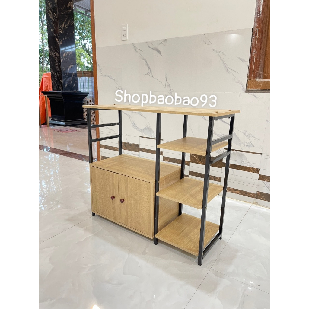 Kệ lò vi sóng kệ để lò nướng nhà bếp đa năng có ngăn tủ 70x78x30cm