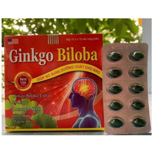 Ginkgo Biloba 240mg Bổ Sung Dưỡng Chất Cho Não Hộp 100 viên.