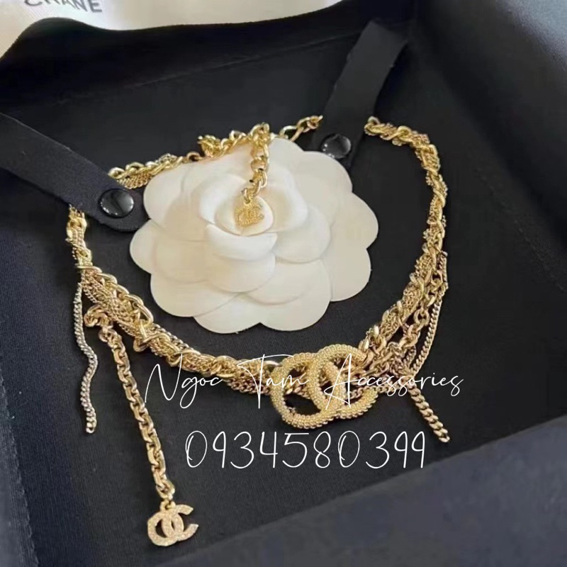 (Sêu cấp) Dây chuyền CN tua rua thả siêu hot hàng đẹp, vòng cổ choker nữ thương hiệu cao cấp