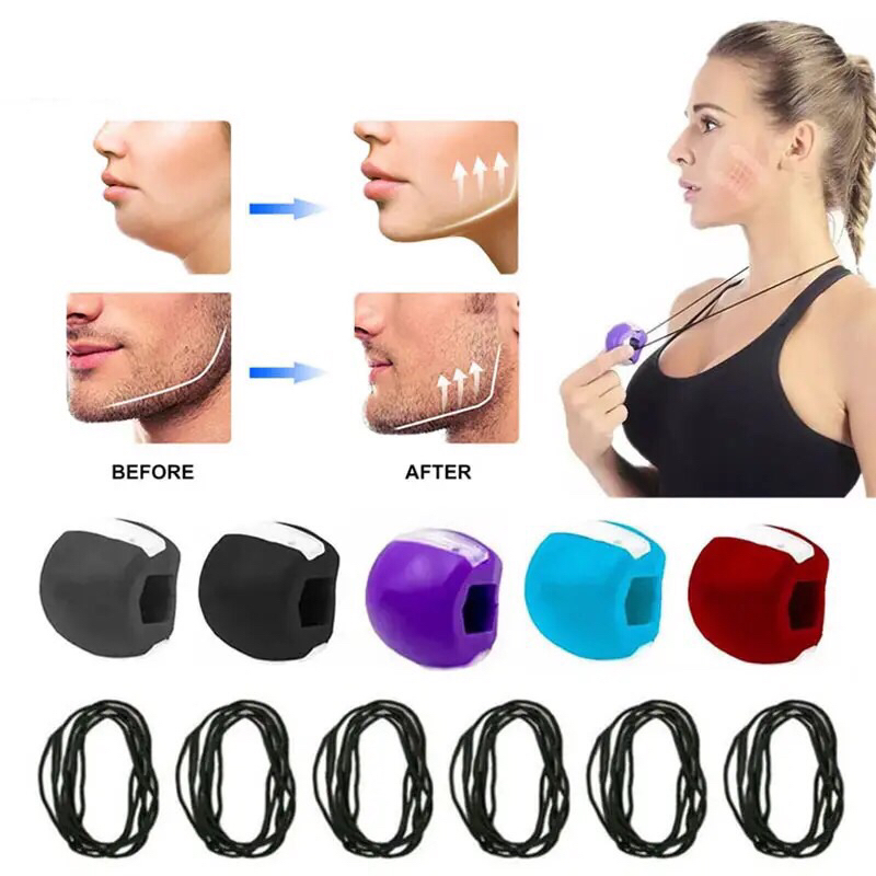 Dụng cụ làm gọn quai hàm Bóng nhai tập cơ mặt cơ hàm N3 làm từ silica gel