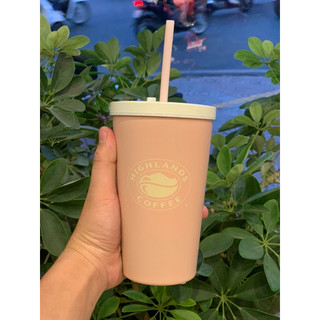 Ly giữ nhiệt inox Highlands Coffee
