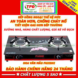 Bếp ga đôi hồng ngoại siêu tiết kiệm gas Fujishi Livorno Tanaky