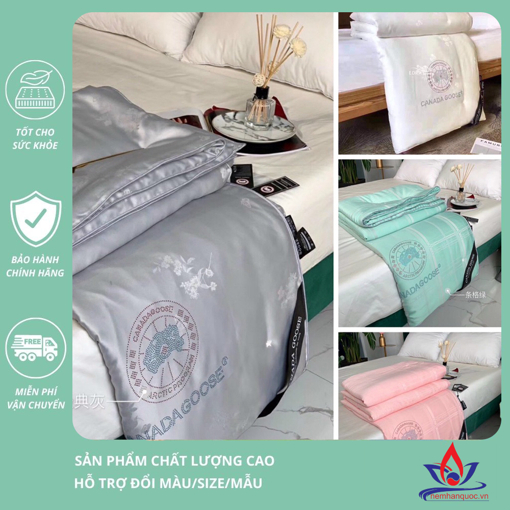Chăn mền lụa mùa hè Cao Cấp Canada Goose-Free ship 2mx2m2