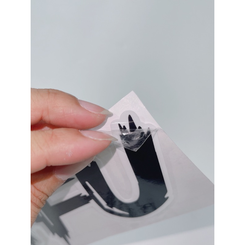 Tem dán chữ Tafu kích thước 20x7cm dán trang trí xe máy, tem in 3 lớp sắc nét