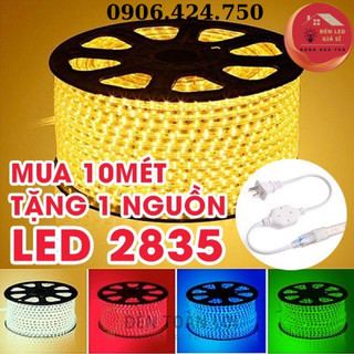 1m đèn led dây đôi 2835 2 hàng, dây led hắt trần
