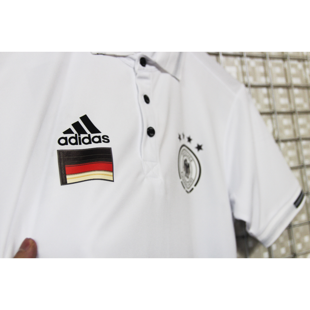 ÁO POLO ĐÁ BANH ĐT ĐỨC 2 MÀU TRẮNG - ĐEN 2023