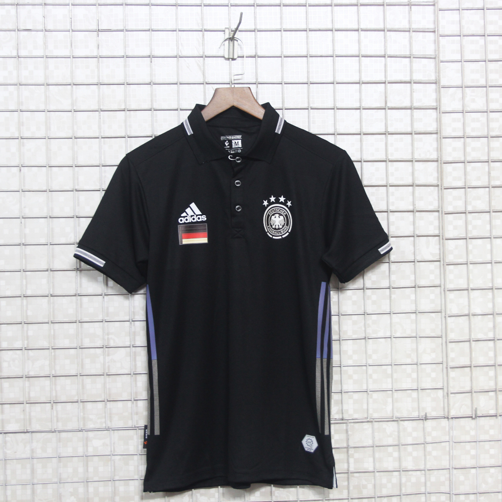 ÁO POLO ĐÁ BANH ĐT ĐỨC 2 MÀU TRẮNG - ĐEN 2023