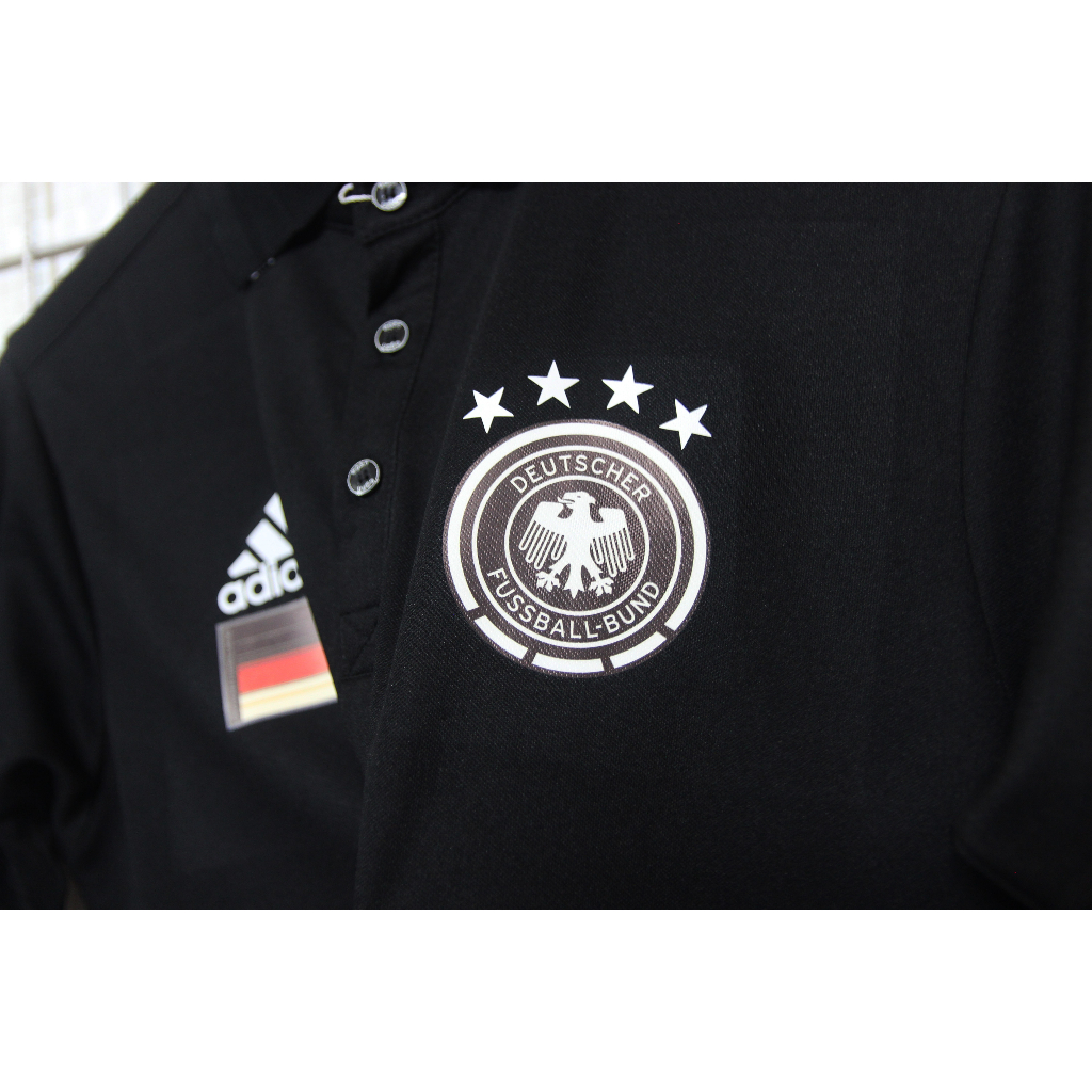 ÁO POLO ĐÁ BANH ĐT ĐỨC 2 MÀU TRẮNG - ĐEN 2023