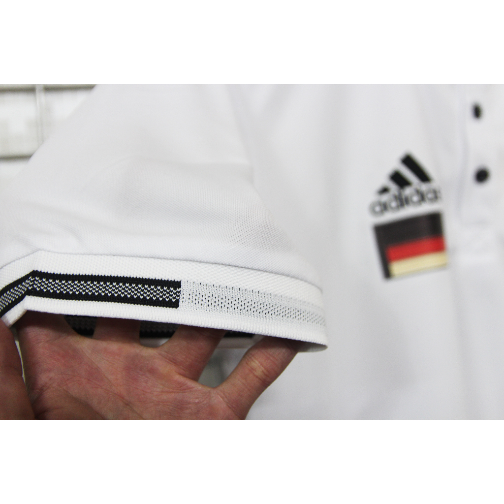 ÁO POLO ĐÁ BANH ĐT ĐỨC 2 MÀU TRẮNG - ĐEN 2023