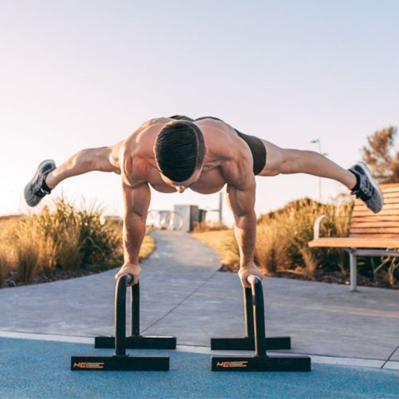 Parallettes  XL  Calisthenics - Xà kép_Khung chống đẩy - Hàng Siêu Chắc Chắn,sơn tĩnh điện