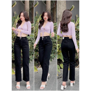 [ảnh thật] QUẦN JEANS CO GIÃN ỐNG ĐỨNG DÁNG DÀI VỪA VẢI JEANS MỀM GIÃN