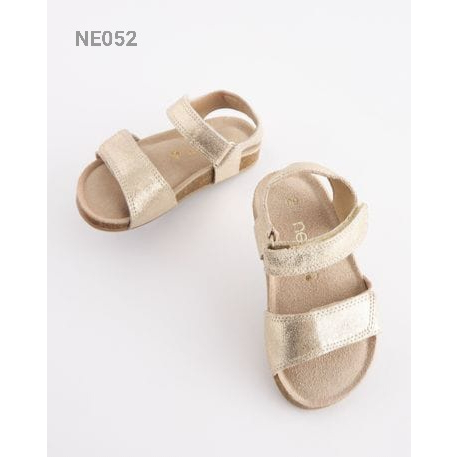 Giày Sandal nhũ kim tuyến vàng hồng cho bé gái hàng VNXK