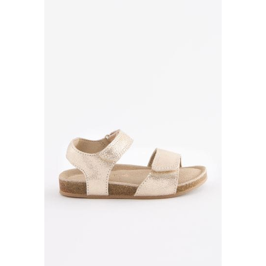 Giày Sandal nhũ kim tuyến vàng hồng cho bé gái hàng VNXK