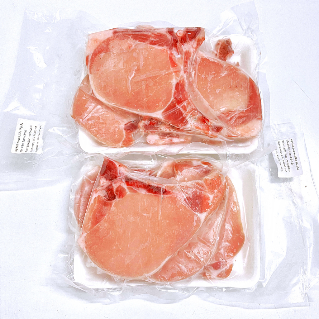 Sườn Cốt Lết 500g - Sườn Heo Nướng BBQ - Sườn Làm Cơm Tấm - Siêu Thị Lẩu &amp; Đồ Nướng