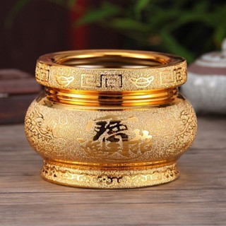 Lư hương nhũ kim sa vàng 5in hàng chuẩn vip cao cấp