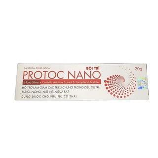 Kem bôi trĩ Protoc Nano cho người bị trĩ, táo bón, nứt kẽ, ngứa rát hậu môn- tuýp 20 g