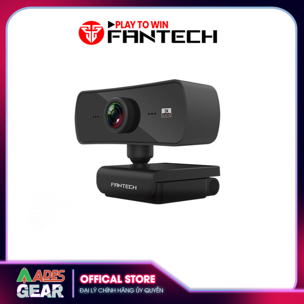 ✔️ Webcam Livestream Học Tập và Làm Việc Online Chuyên Nghiệp FANTECH C30 ✔️ Camera 4MP ✔️ BH 12 THÁNG