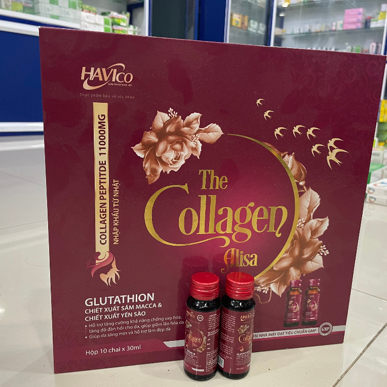 Collagen uống trắng da, mờ thâm nám Collagen peptide: 11000mg 30ml x 10 chai | BigBuy360 - bigbuy360.vn