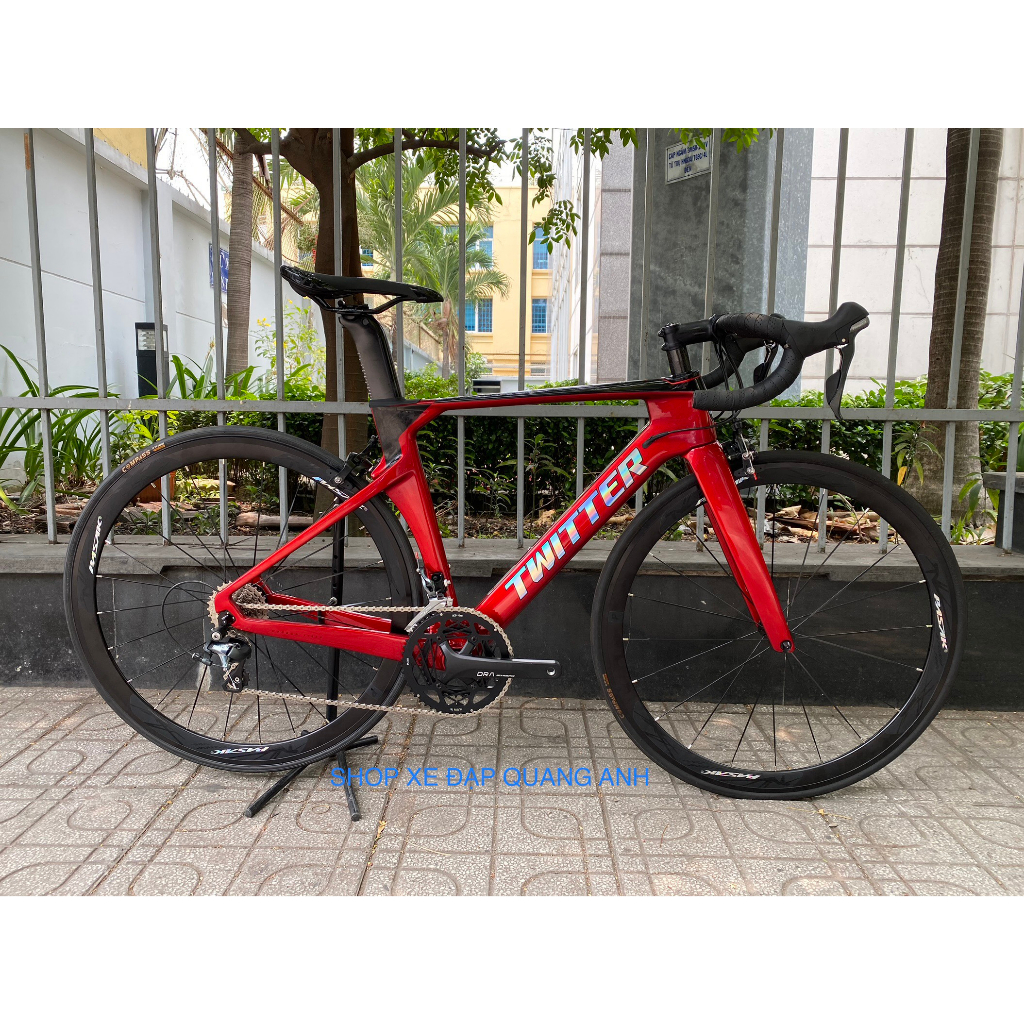 Xe Đạp TWitter R5 độ bánh pasak 3 món shimano tiagra