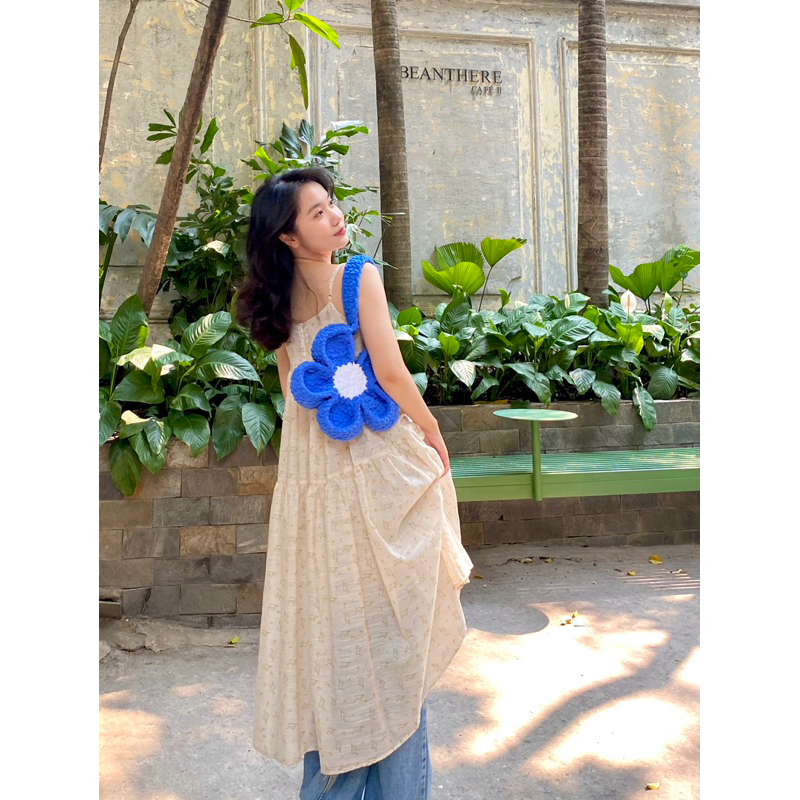 Flower Bag Mini - Túi len móc hình bông hoa nhỏ cho em bé