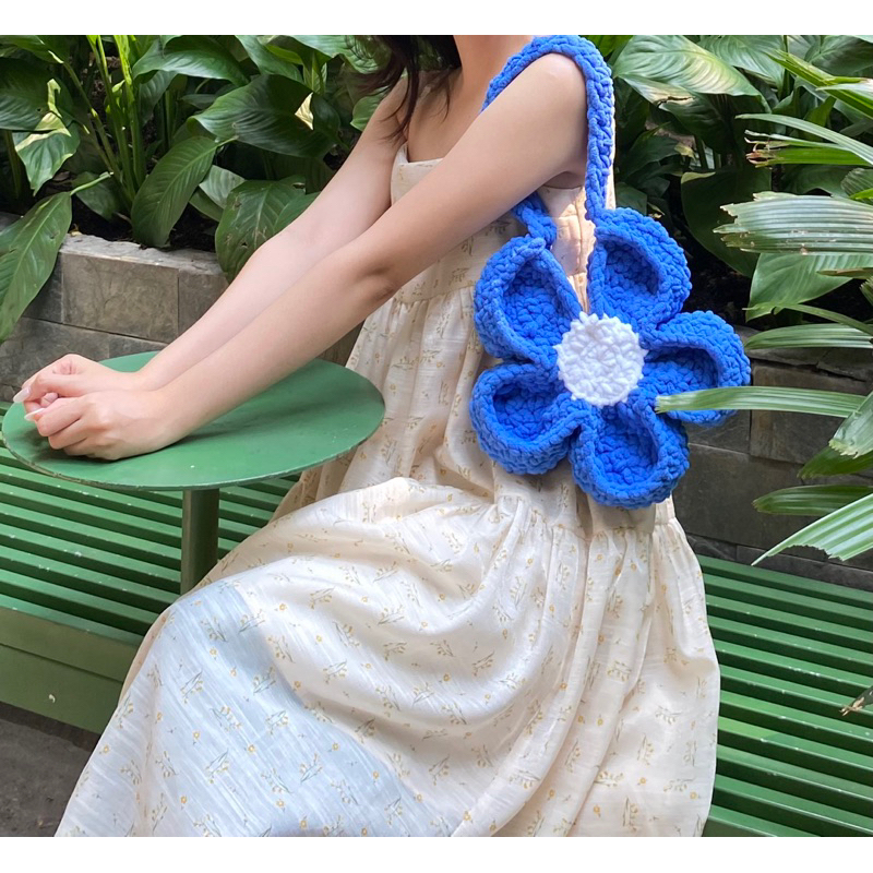 Flower Bag Mini - Túi len móc hình bông hoa nhỏ cho em bé