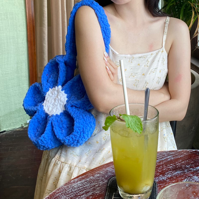 Flower Bag Mini - Túi len móc hình bông hoa nhỏ cho em bé