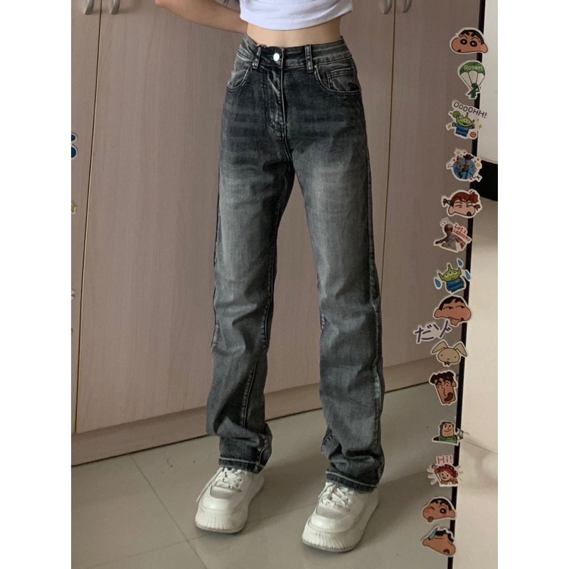 (ORDER) Basic Jeans - Quần jeans ống suông unisex có size lớn