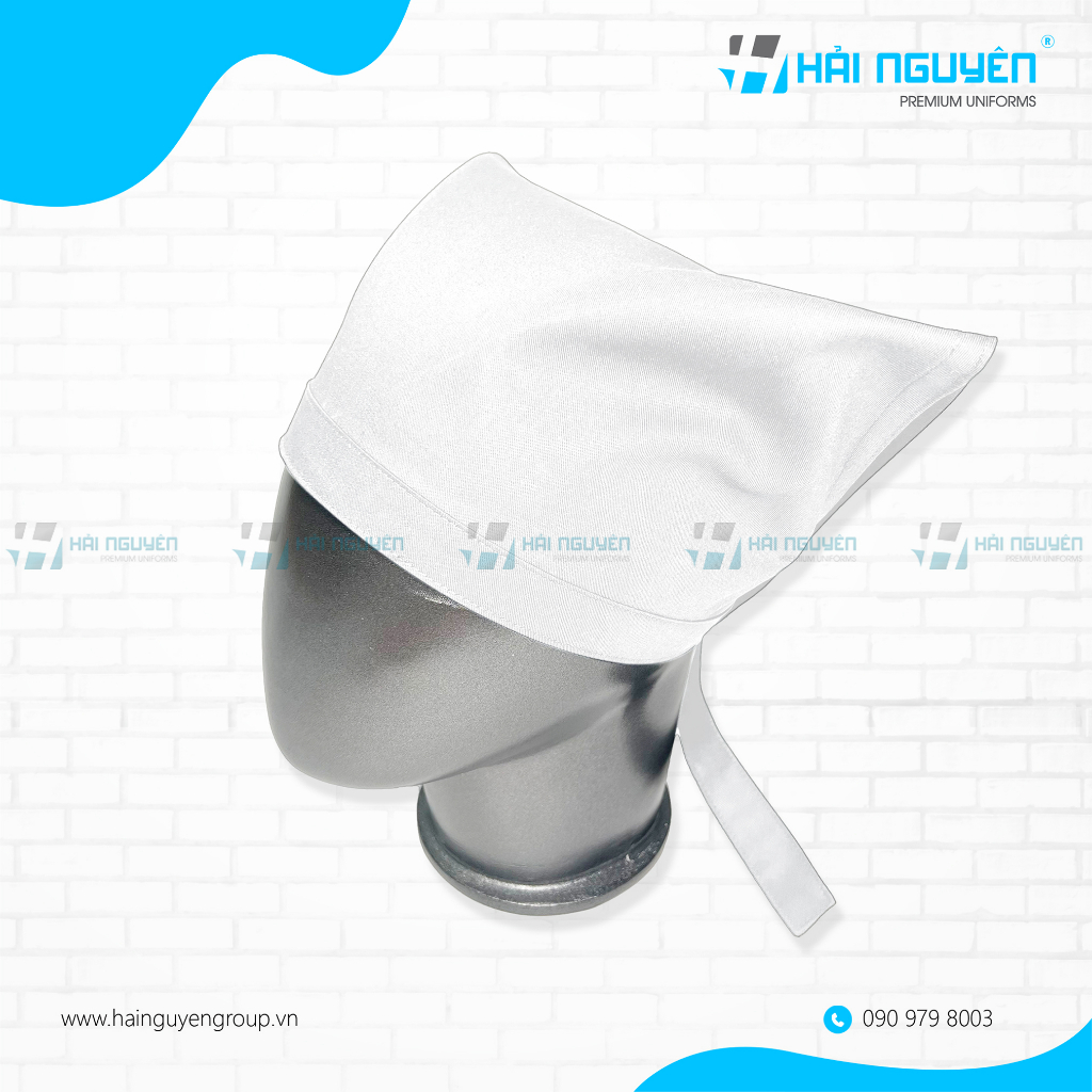 Nón tam giác - khăn nón trùm tam giác dành cho Nam Nữ làm phục vụ