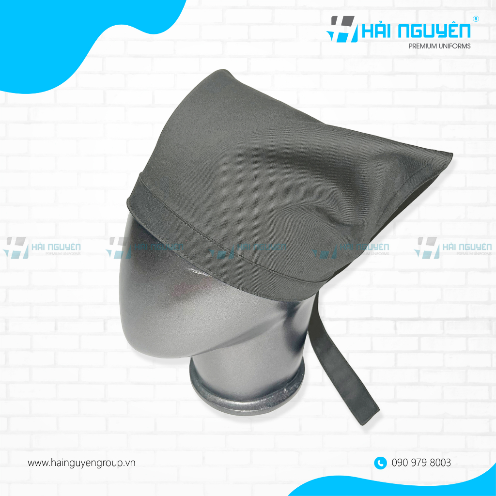Nón tam giác - khăn nón trùm tam giác dành cho Nam Nữ làm phục vụ