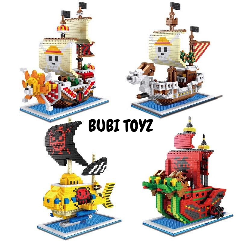Mô Hình Lắp Ráp LEGO Tàu Thuyền Hải Tặc One Piece, Tàu Sunny, Tàu Going Merry, Tàu OP [Tặng Búa]