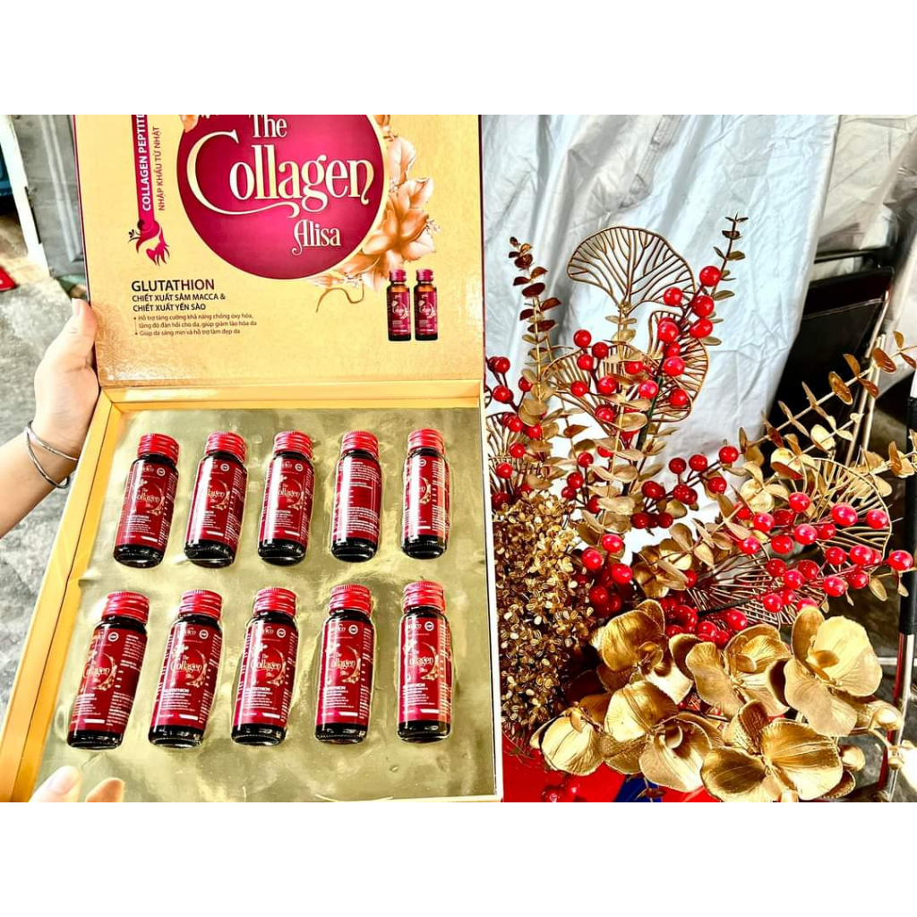 Collagen uống trắng da, mờ thâm nám Collagen peptide: 11000mg 30ml x 10 chai | BigBuy360 - bigbuy360.vn