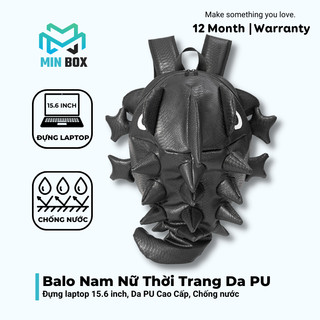 Balo khủng long da pu cao cấp - Cặp khủng long đi học đi làm đi du lịch, Balo Phong Cách Đường Phố Siêu Cá Tính