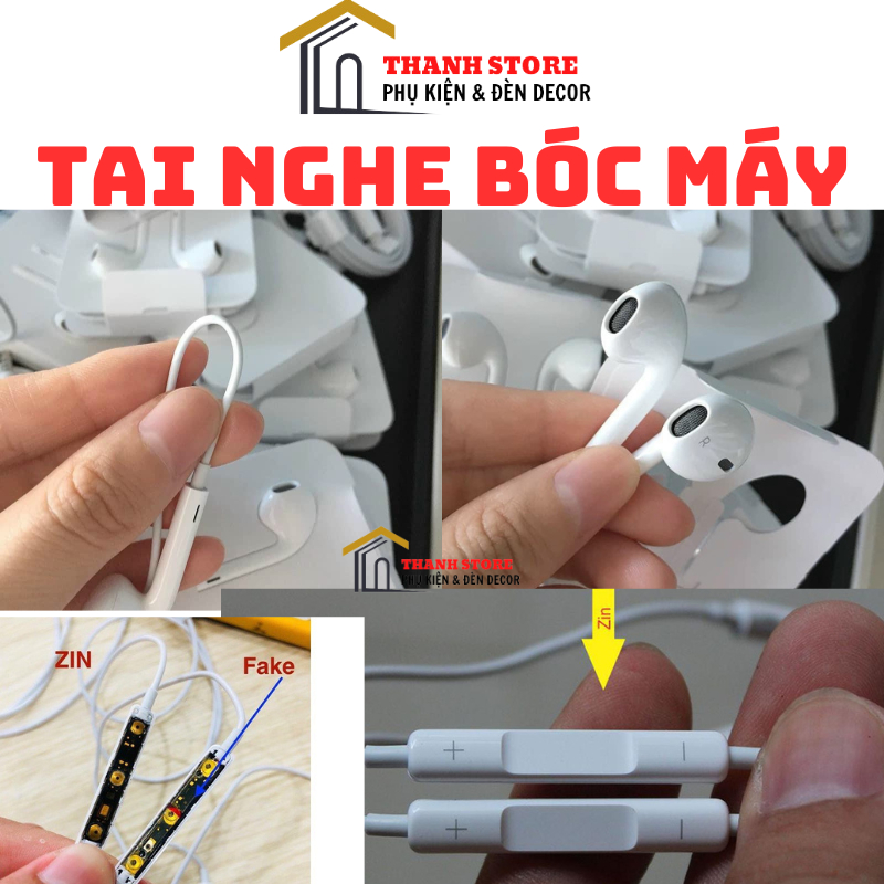 Tai Nghe 6s Jack 3.5 Zin Bóc Máy Chính Hãng - Bảo Hành 12T
