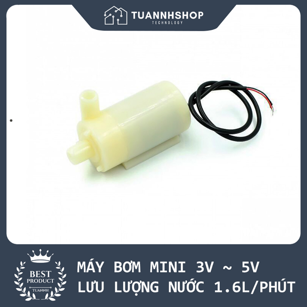 Máy Bơm Mini 5V Chạy Cực Êm 1.6L/Phút