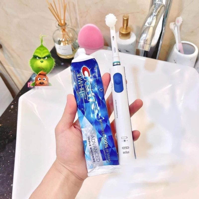 Kem đánh răng trắng răng Crest 3D Mỹ tuýp 156gr