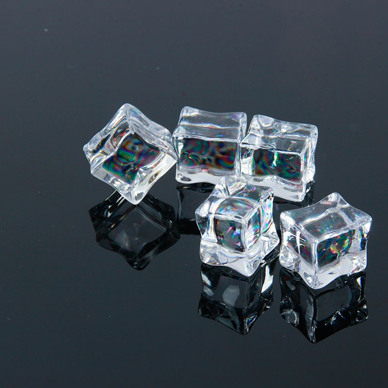 Đá viên giả pha lê trong suốt trang trí chụp ảnh, trang trí đèn ngủ, làm đồ handmade loại 18mm